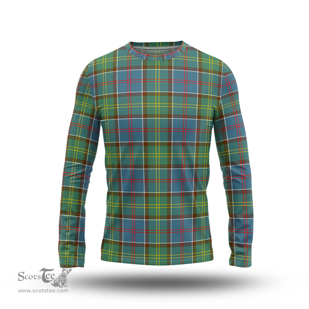 ScotsTee Shop Scottish Colville Clan Tartan Long Sleeve T Shirt