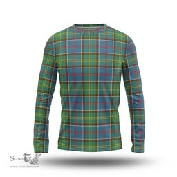 ScotsTee Shop Scottish Colville Clan Tartan Long Sleeve T Shirt