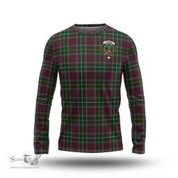 ScotsTee Shop Scottish Crosbie Clan Crest Tartan Long Sleeve T Shirt