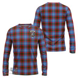 ScotsTee Shop Scottish Dalmahoy Clan Crest Tartan Long Sleeve T Shirt