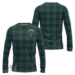 ScotsTee Shop Scottish Forsyth Clan Crest Tartan Long Sleeve T Shirt