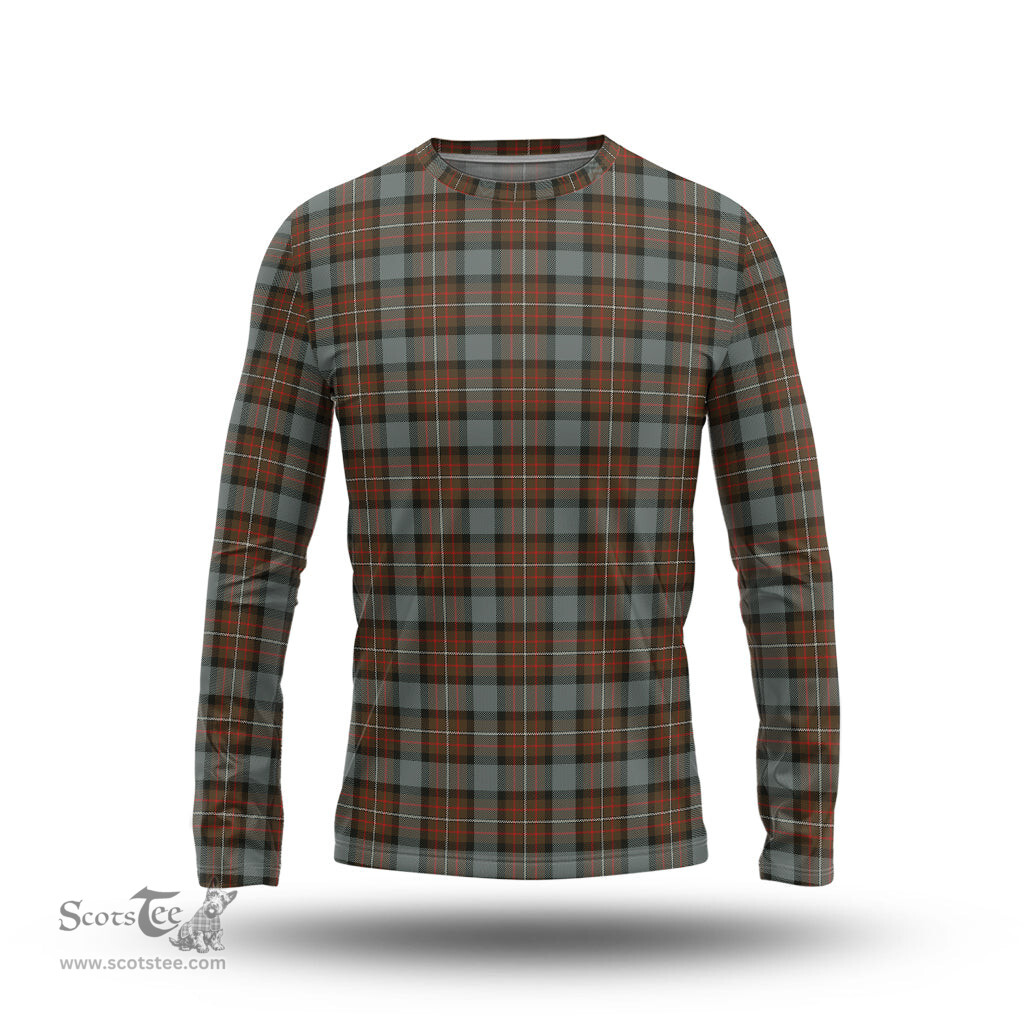ScotsTee Shop Scottish Ferguson Weathered Clan Tartan Long Sleeve T Shirt