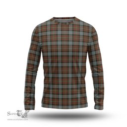 ScotsTee Shop Scottish Ferguson Weathered Clan Tartan Long Sleeve T Shirt