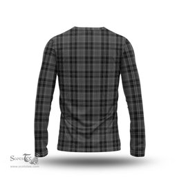ScotsTee Shop Scottish Drummond Grey Clan Tartan Long Sleeve T Shirt