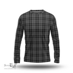 ScotsTee Shop Scottish Drummond Grey Clan Tartan Long Sleeve T Shirt