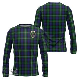 ScotsTee Shop Scottish Forbes Clan Crest Tartan Long Sleeve T Shirt