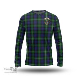 ScotsTee Shop Scottish Forbes Clan Crest Tartan Long Sleeve T Shirt