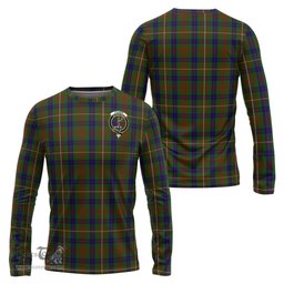 ScotsTee Shop Scottish Fraser Hunting Clan Crest Tartan Long Sleeve T Shirt