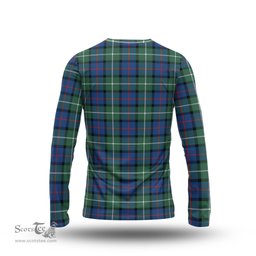 ScotsTee Shop Scottish Davidson of Tulloch Clan Crest Tartan Long Sleeve T Shirt