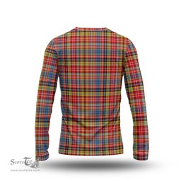 ScotsTee Shop Scottish Drummond of Strathallan Modern Clan Tartan Long Sleeve T Shirt