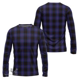 ScotsTee Shop Scottish Dunlop Clan Tartan Long Sleeve T Shirt