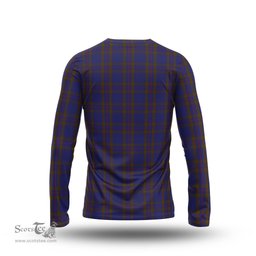 ScotsTee Shop Scottish Elliot Clan Crest Tartan Long Sleeve T Shirt