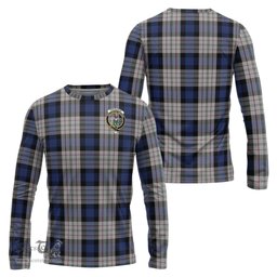 ScotsTee Shop Scottish Ferguson Dress Clan Crest Tartan Long Sleeve T Shirt