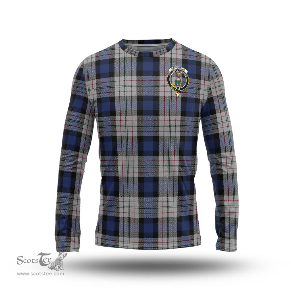 ScotsTee Shop Scottish Ferguson Dress Clan Crest Tartan Long Sleeve T Shirt