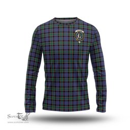 ScotsTee Shop Scottish Fletcher Modern Clan Crest Tartan Long Sleeve T Shirt