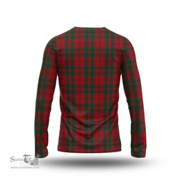 ScotsTee Shop Scottish Dundas Red Clan Crest Tartan Long Sleeve T Shirt