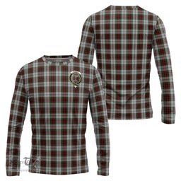 ScotsTee Shop Scottish Fraser Dress Clan Crest Tartan Long Sleeve T Shirt
