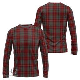 ScotsTee Shop Scottish Douglas Ancient Red Clan Tartan Long Sleeve T Shirt