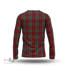 ScotsTee Shop Scottish Douglas Ancient Red Clan Tartan Long Sleeve T Shirt