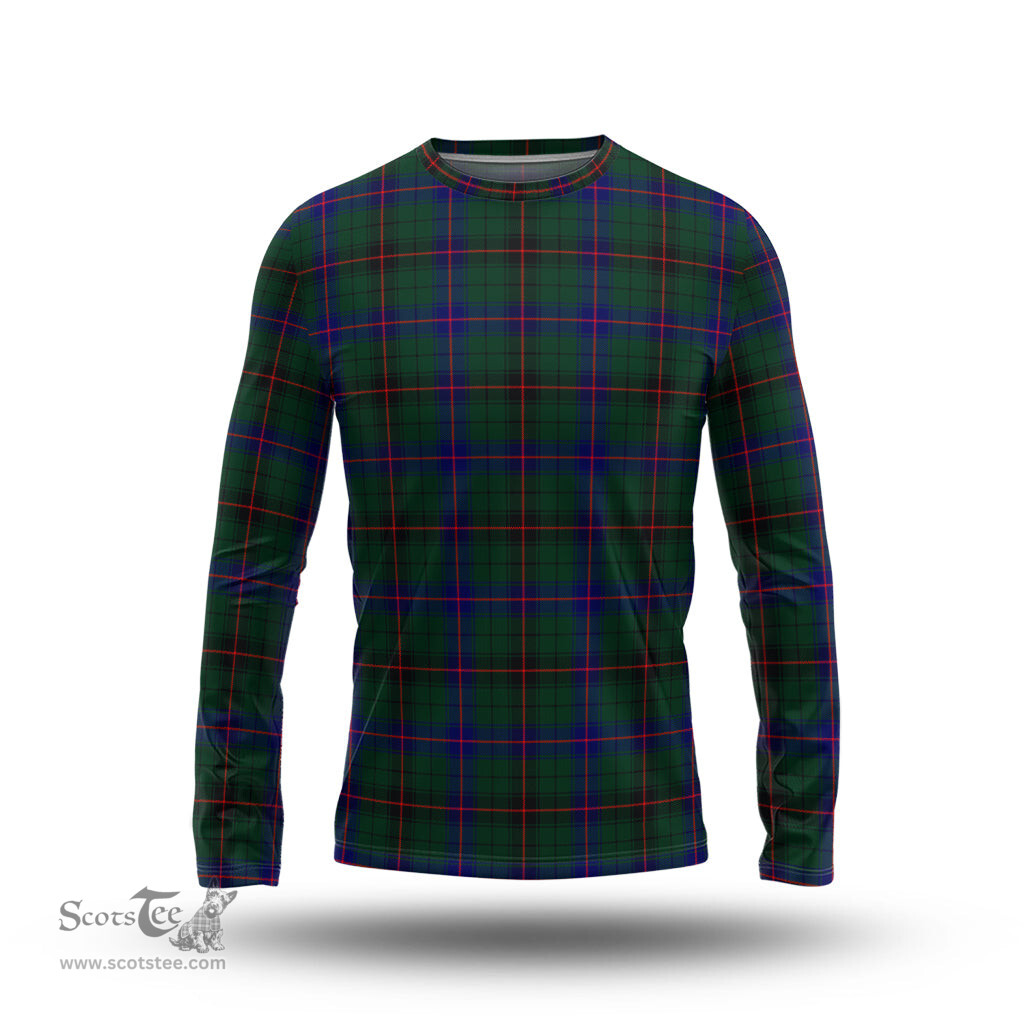 ScotsTee Shop Scottish Davidson Modern Clan Tartan Long Sleeve T Shirt