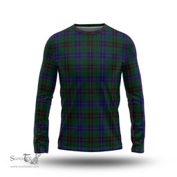 ScotsTee Shop Scottish Davidson Modern Clan Tartan Long Sleeve T Shirt