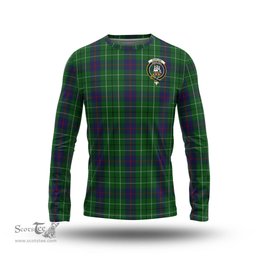 ScotsTee Shop Scottish Duncan Clan Crest Tartan Long Sleeve T Shirt