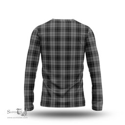 ScotsTee Shop Scottish Douglas Grey Clan Crest Tartan Long Sleeve T Shirt