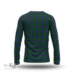 ScotsTee Shop Scottish Douglas Green Clan Crest Tartan Long Sleeve T Shirt