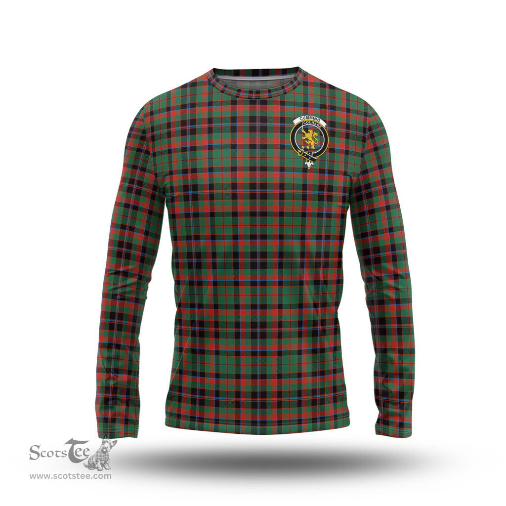 ScotsTee Shop Scottish Cumming Hunting Ancient Clan Crest Tartan Long Sleeve T Shirt