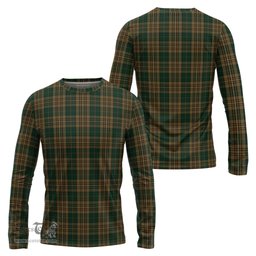 ScotsTee Shop Scottish Fitzsimmons Clan Tartan Long Sleeve T Shirt