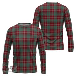 ScotsTee Shop Scottish Crawford Modern Clan Tartan Long Sleeve T Shirt