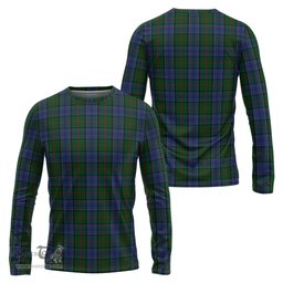 ScotsTee Shop Scottish Colquhoun Clan Tartan Long Sleeve T Shirt