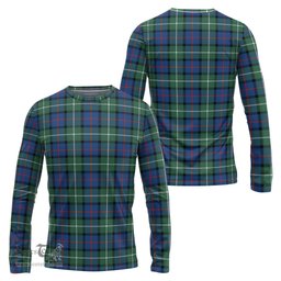ScotsTee Shop Scottish Davidson of Tulloch Clan Tartan Long Sleeve T Shirt