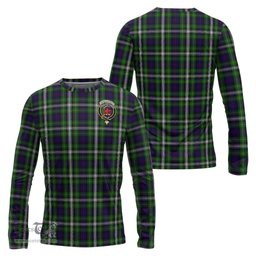ScotsTee Shop Scottish Farquharson Dress Clan Crest Tartan Long Sleeve T Shirt