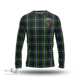 ScotsTee Shop Scottish Farquharson Dress Clan Crest Tartan Long Sleeve T Shirt