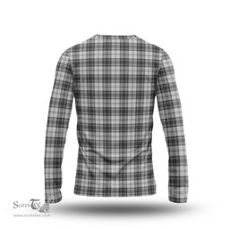 ScotsTee Shop Scottish Douglas Grey Modern Clan Tartan Long Sleeve T Shirt