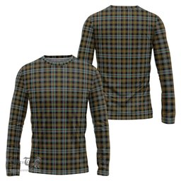 ScotsTee Shop Scottish Farquharson Weathered Clan Tartan Long Sleeve T Shirt