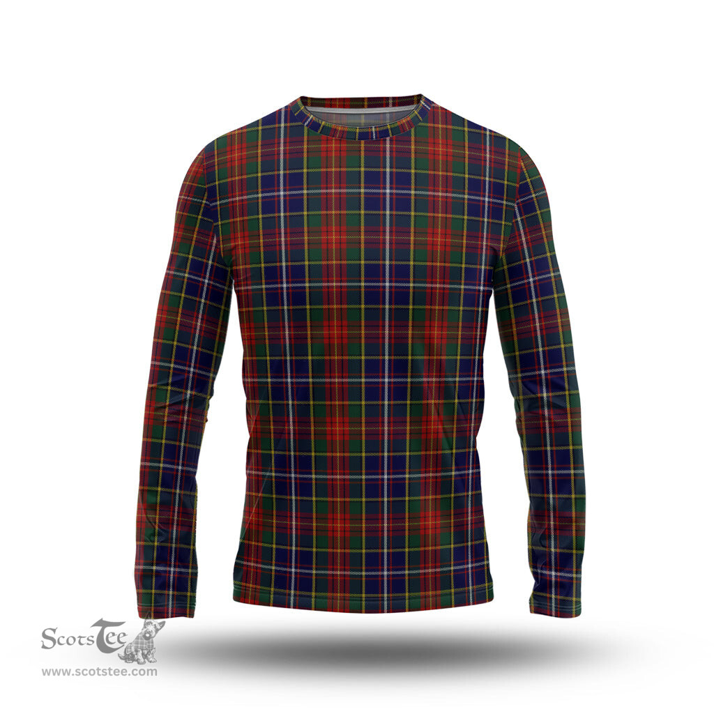 ScotsTee Shop Scottish Crozier Clan Tartan Long Sleeve T Shirt