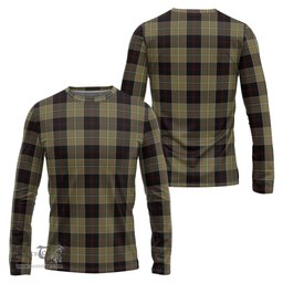 ScotsTee Shop Scottish Dunlop Hunting Clan Tartan Long Sleeve T Shirt