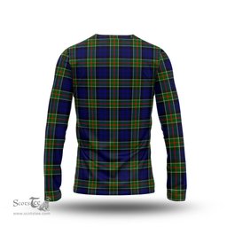 ScotsTee Shop Scottish Colquhoun Modern Clan Crest Tartan Long Sleeve T Shirt