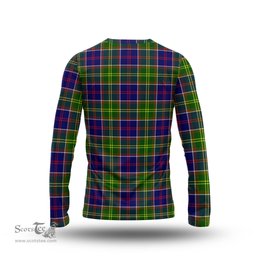 ScotsTee Shop Scottish Dalrymple Clan Crest Tartan Long Sleeve T Shirt