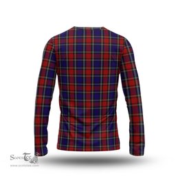 ScotsTee Shop Scottish Clark Red Clan Crest Tartan Long Sleeve T Shirt