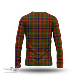 ScotsTee Shop Scottish Kinninmont Clan Crest Tartan Long Sleeve T Shirt
