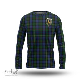 ScotsTee Shop Scottish Gow Hunting Clan Crest Tartan Long Sleeve T Shirt