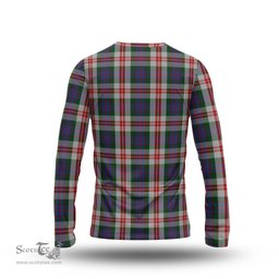ScotsTee Shop Scottish Fraser Red Dress Clan Crest Tartan Long Sleeve T Shirt