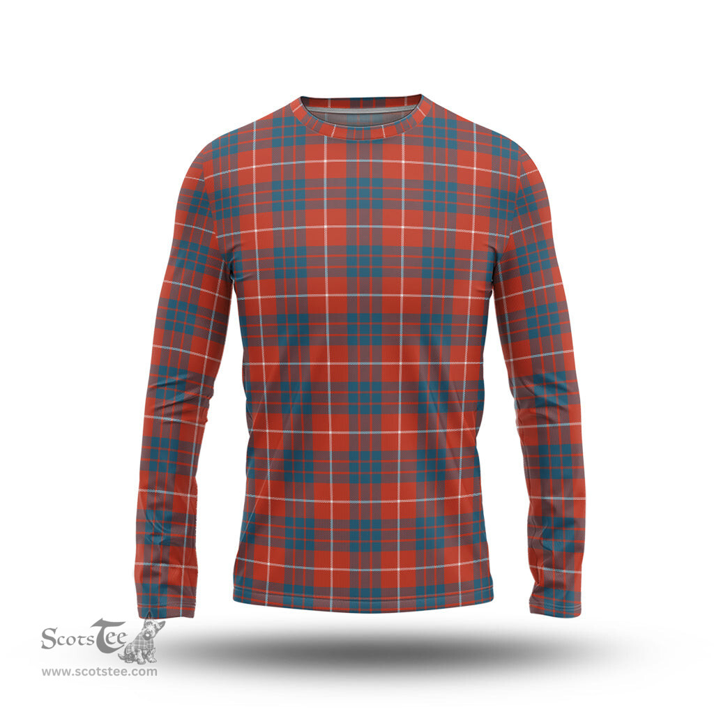 ScotsTee Shop Scottish Hamilton Ancient Clan Tartan Long Sleeve T Shirt