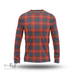 ScotsTee Shop Scottish Hamilton Ancient Clan Tartan Long Sleeve T Shirt