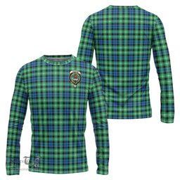 ScotsTee Shop Scottish Graham of Montrose Ancient Clan Crest Tartan Long Sleeve T Shirt