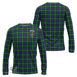 ScotsTee Shop Scottish Gordon Modern Clan Crest Tartan Long Sleeve T Shirt