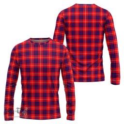 ScotsTee Shop Scottish Hamilton Modern Clan Tartan Long Sleeve T Shirt
